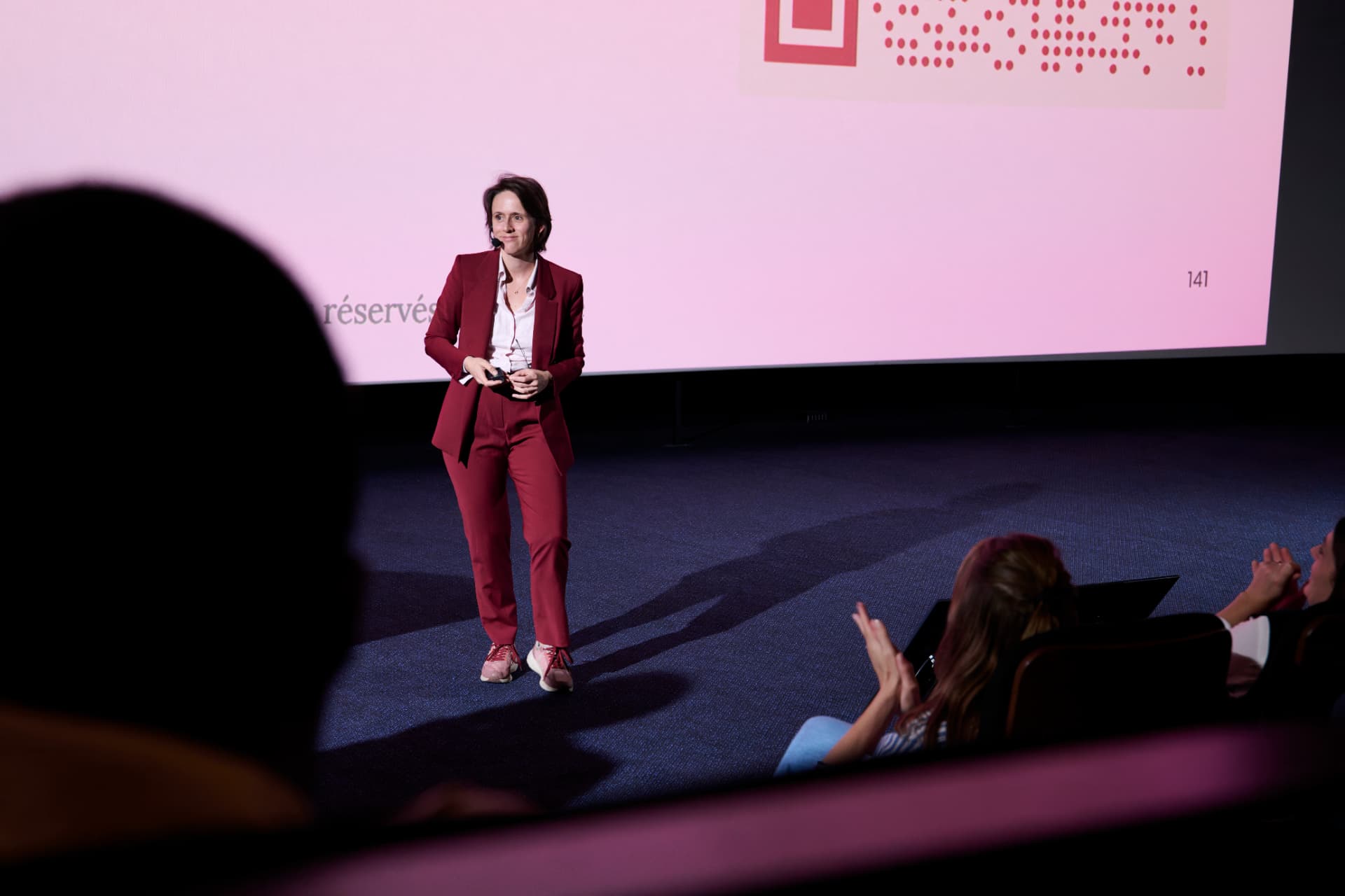 Margaux Pelen on the main stage at GenerationAI in Paris